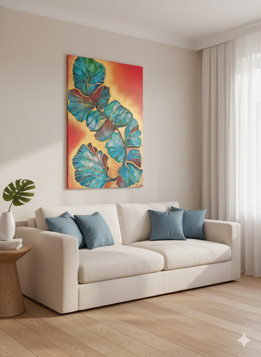 Gilded Ascent - 24 x 36