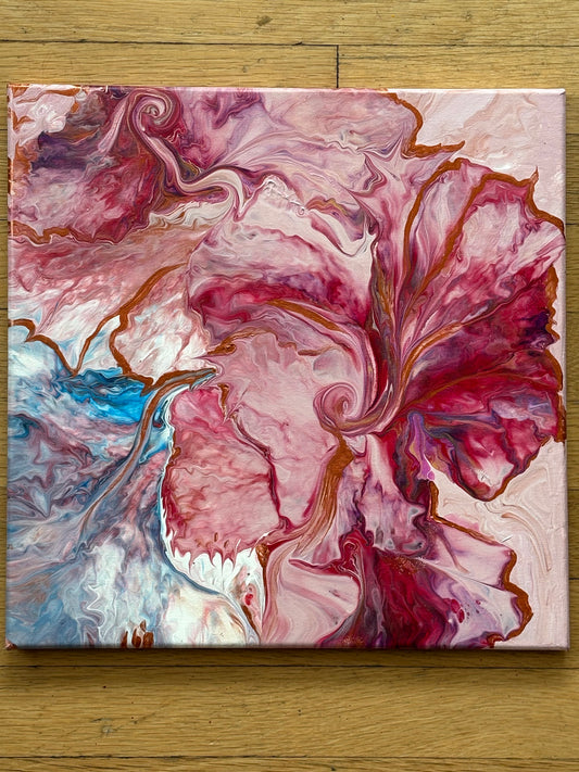 Flower and Flame - 14 x 14