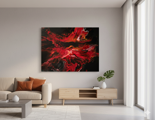 Print - Red Dragon - Canvas Print (24 x 36)
