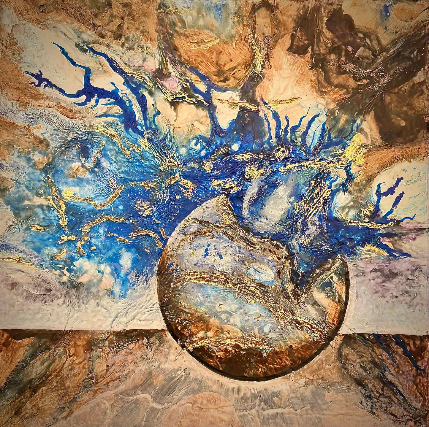 Print Orbital Fracture - Printed on Canvas 30" x 30"