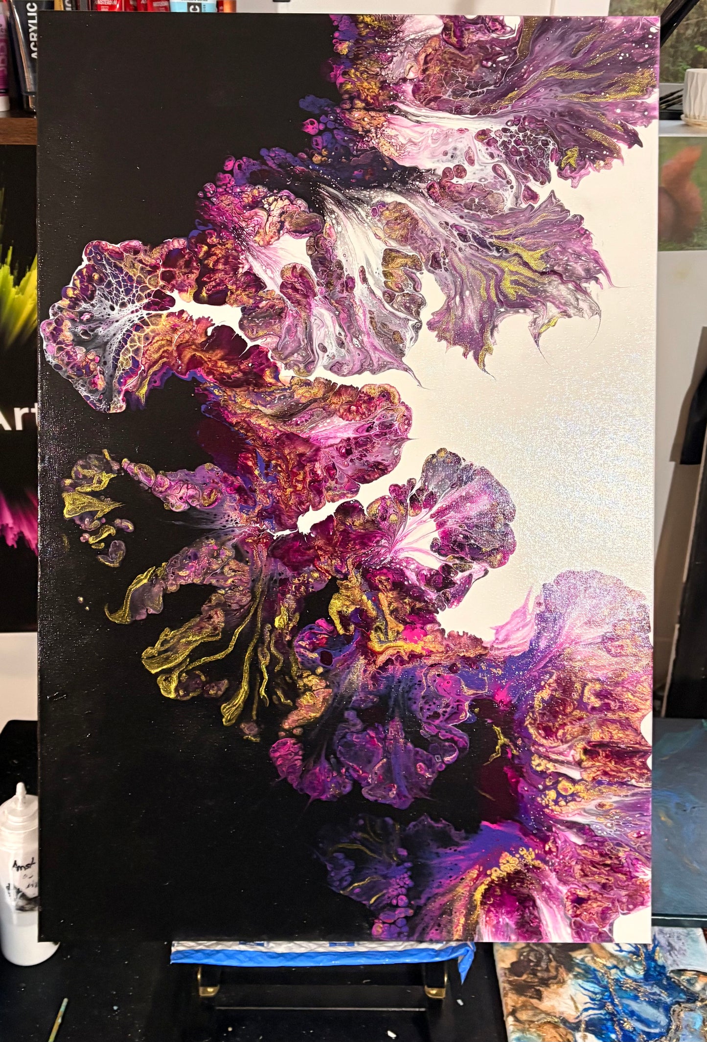 Magenta Bloom - 36 x 24