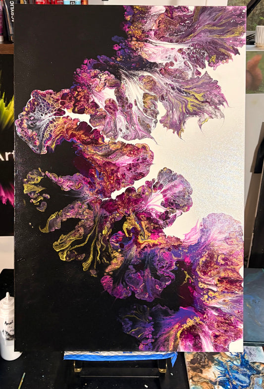 Magenta Bloom - 36 x 24