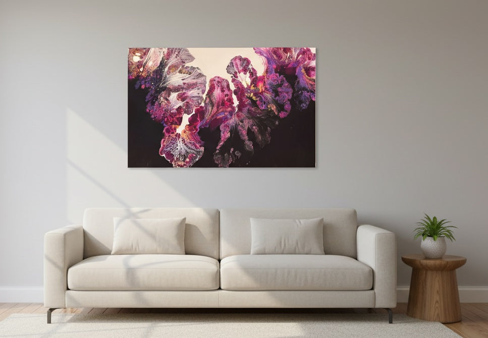 Magenta Bloom - 36 x 24