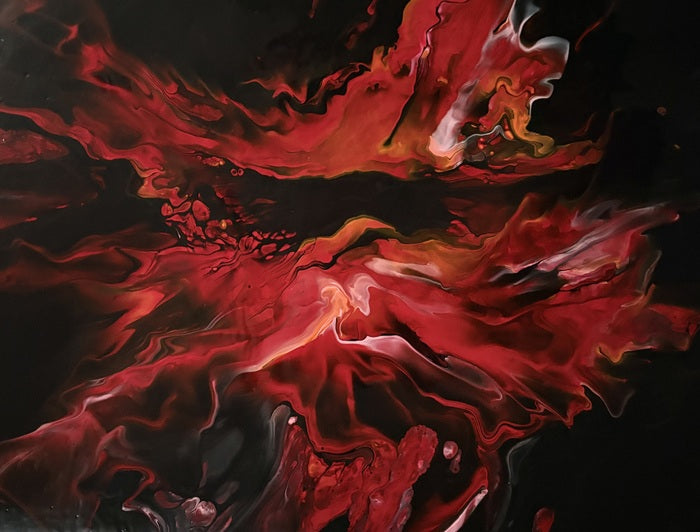 Print - Red Dragon  - Canvas Print (24 x 36)