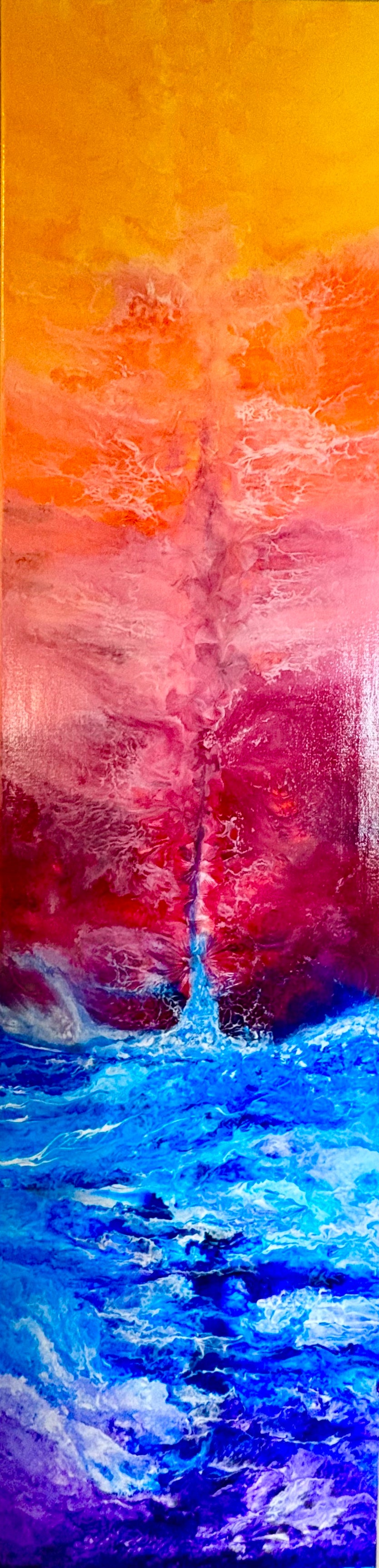 Spouting From The Depths At Sunset - 12 x 48