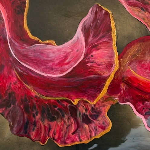 Nature's Crimson Tapestry- 24 x 48