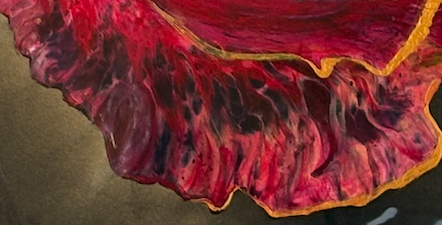 Nature's Crimson Tapestry- 24 x 48