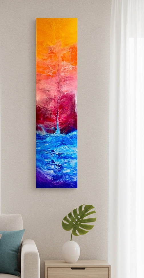 Spouting From The Depths At Sunset - 12 x 48
