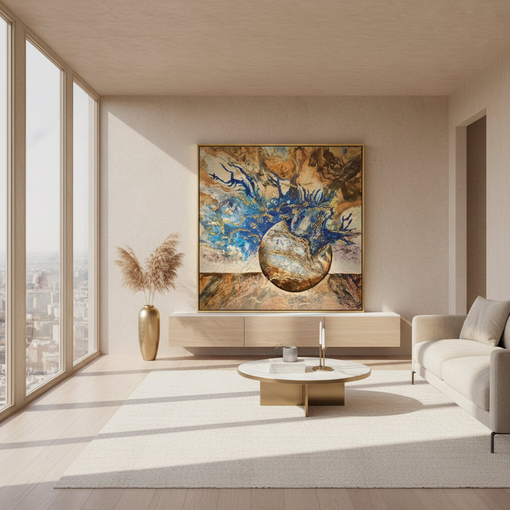 Print Orbital Fracture - Printed on Canvas 30" x 30"